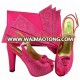 Good quality nigeria party shoes and bag set Beautiful high heel shoes and cluth bag matching shoes and bags to match